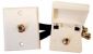 Weatherproof Cable TV Kit w/ Cover, Polar White