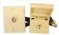 Weatherproof Cable TV Kit w/ Cover, Col. White