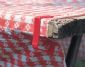 Plastic Tablecloth Clamps, Red