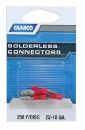 Male Spade Terminal, Red, 22-18 Gauge