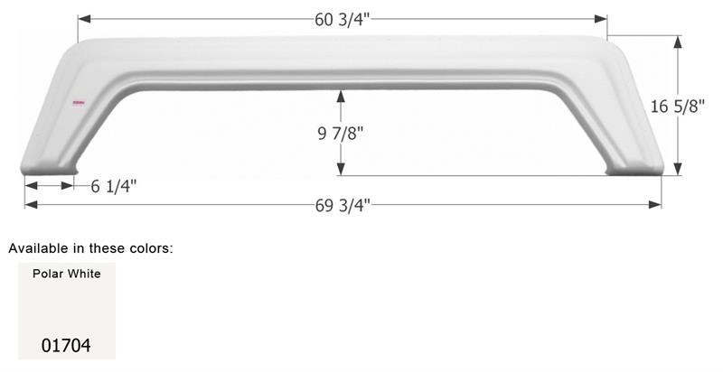 Icon 01704 Tandem Axle Fender Skirt