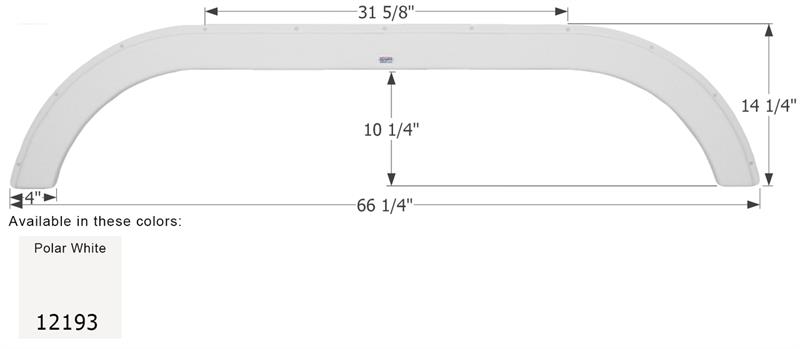 Icon 12193 Tandem Axle Fender Skirt