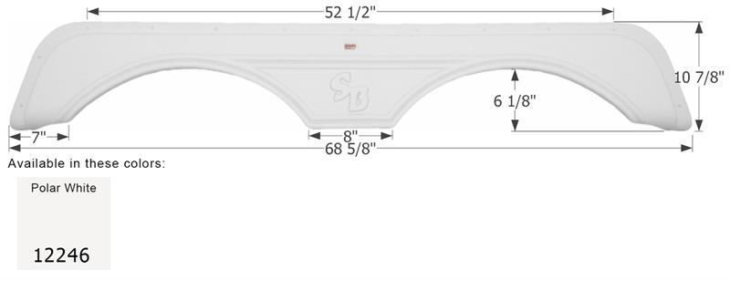Icon 12246 Tandem Axle Fender Skirt