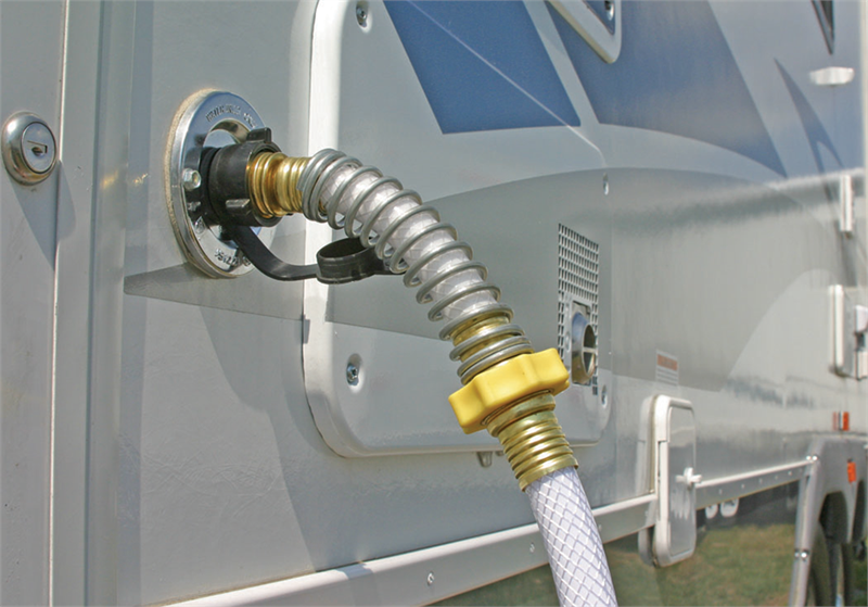 Camco 22703 Coiled Attachment To Prevent Hose Kinking at Connection Point