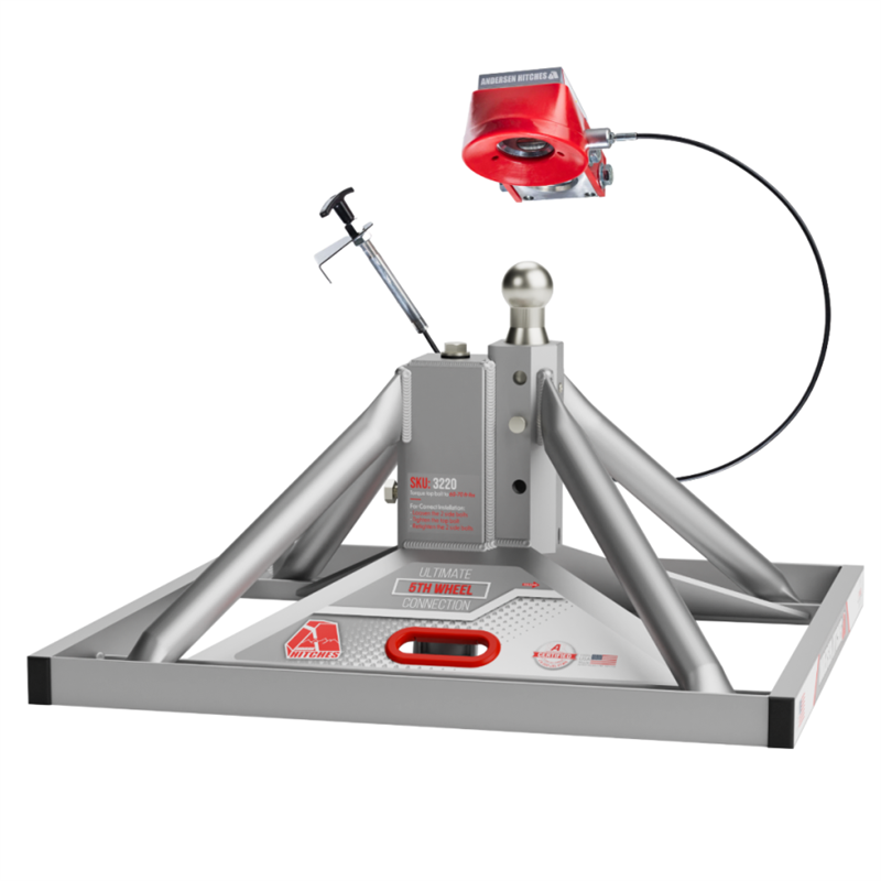 Andersen 3221-TBX Lowered For Flatbeds w/ Large Toolbox Aluminum Ultimate Connection