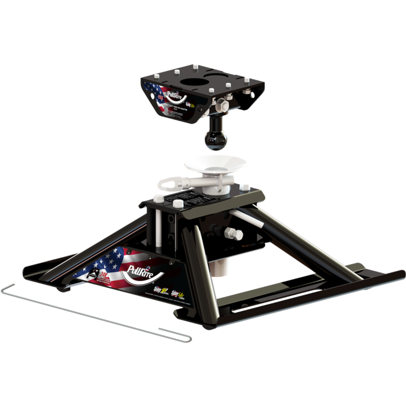 PullRite 4615 ISRX Series 24K Fifth Wheel Trailer Hitch Inverted Ball & Funnel