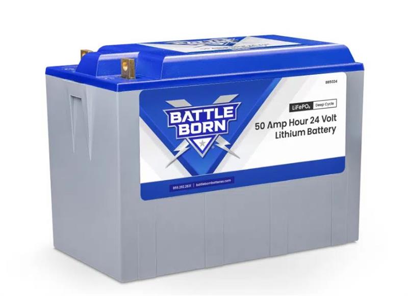 Battle Born Batteries BB5024 Lithium Flat Top Terminal Deep Cycle Battery Group 31 Battery
