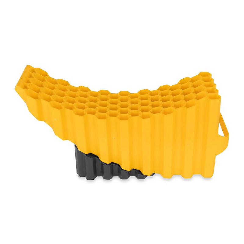 Camco 44436 Curved Trailer Aid, with Chock and Pad Up To 32" Tire 20k