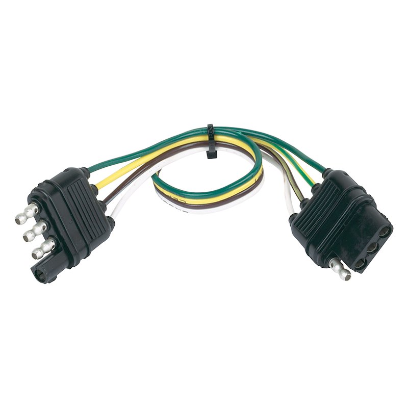 Husky Towing 30170 Trailer Wiring Connector 4-Way Flat to 4-Way Flat 