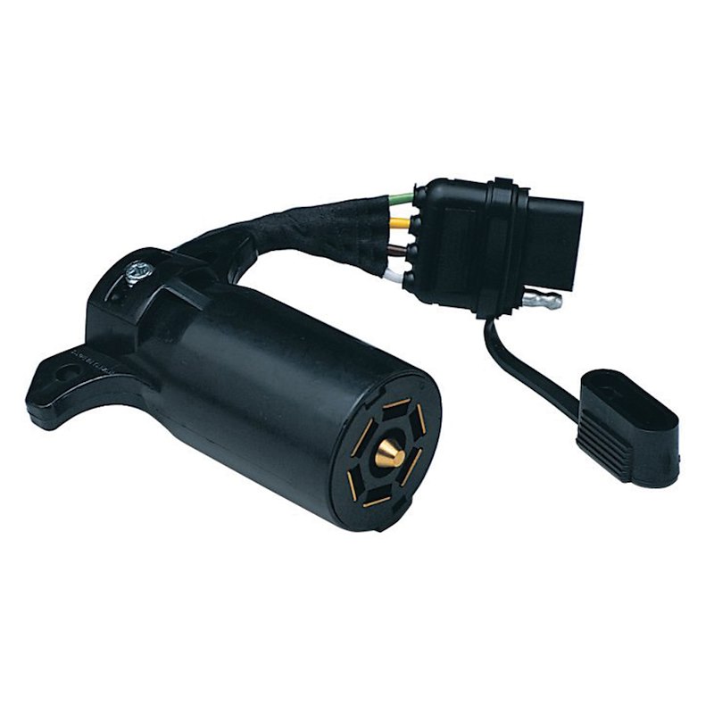 Husky Towing 13170 Trailer Wiring 7-Way Blade to 4 Flat Connector Adapter