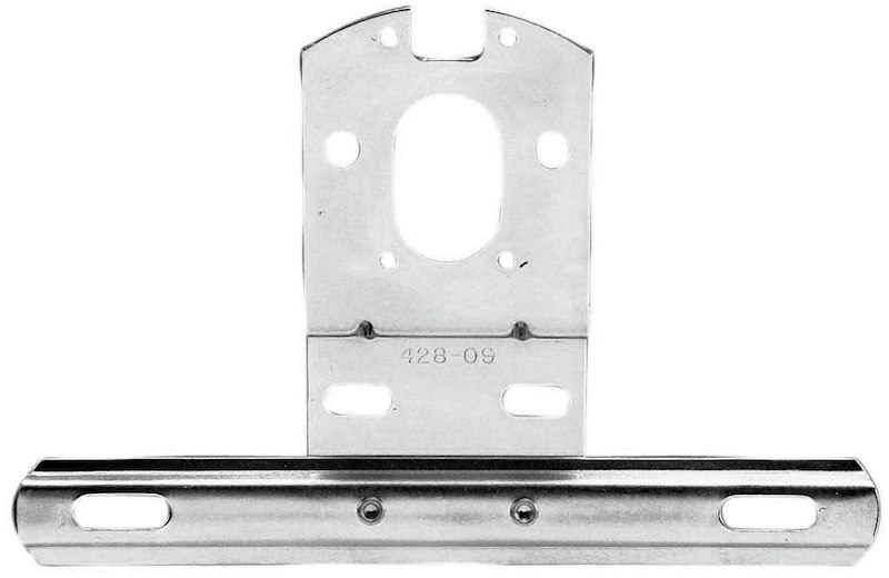 Peterson Manufacturing V428-09 License Plate Bracket - Silver