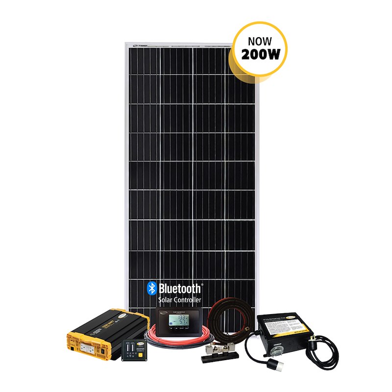 Solar Kit 200 Watt/ 9.3 Amp Bluetooth® Inverter System