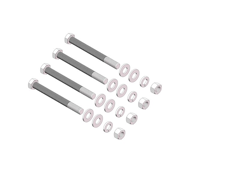 Husky Towing 31839 Silver Series Cross Member Hardware Kit 