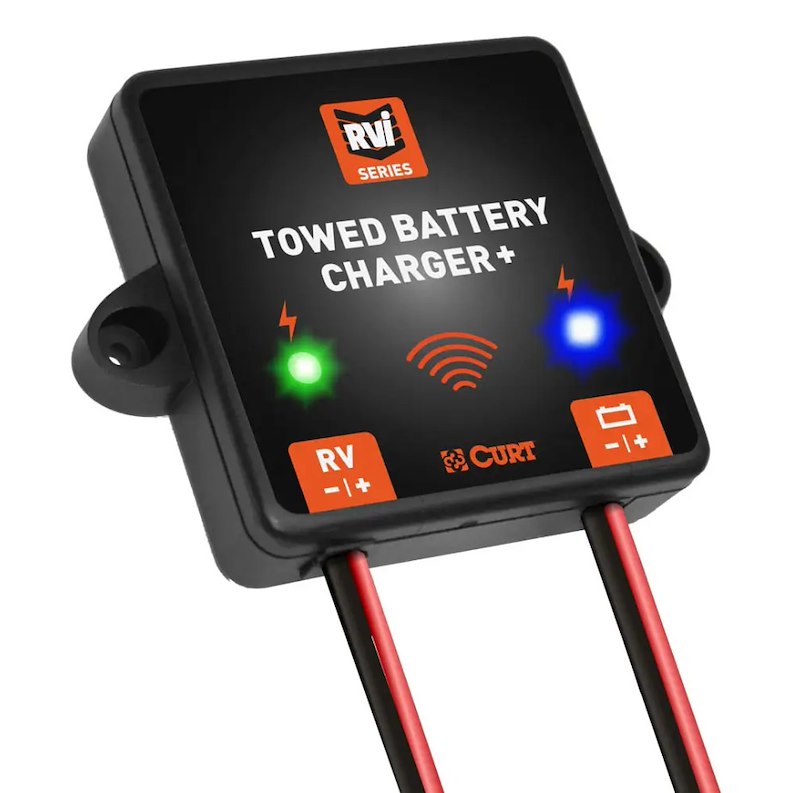 Curt 52204 RVibrake Towed Battery Charger Plus for Flat Towing - 12 Volt