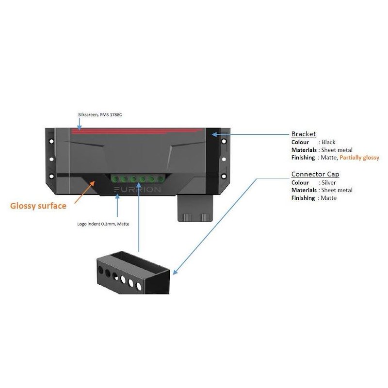 Furrion FSCC60PWMBL Wall-Mount Bracket for MPPT Solar Charger Controller