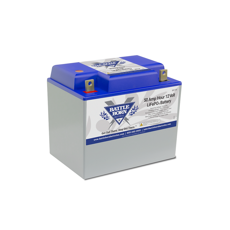 Battle Born Batteries BB1250 Lithium Flat Top Terminal Deep Cycle Battery Group 24 Battery