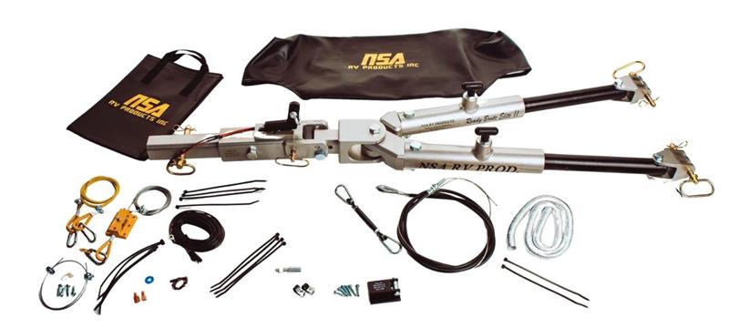 NSA RV Ready Brute Elite II Towbar Kit w/ Intergrated Supplemental Braking System