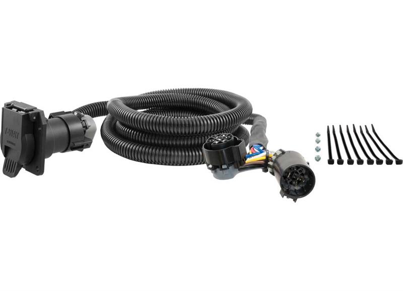 Curt 56070 Trailer Wiring Connector Extension - 7-Way Molded