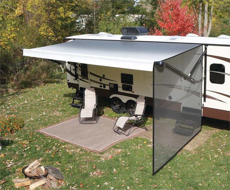 Lippert 37978607 Solera Classic Black Awning Sun Block Side Panel 7