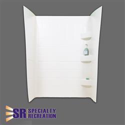 Specialty Recreation SW2436W  Shower Wall 24" x 36" x 66" White High Impact ABS