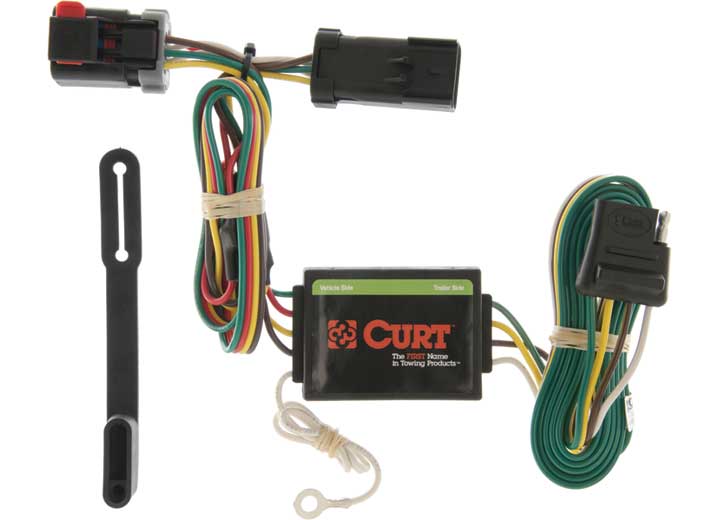 Curt 55376 T Connector With 4-Way Flat Trailer Connector