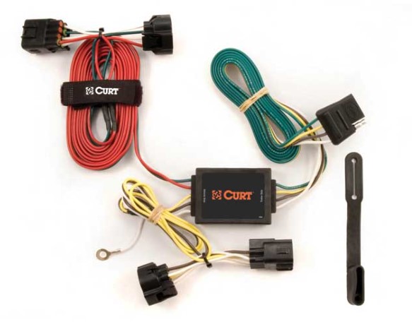 Curt 55451 T Connector With 4-Way Flat Trailer Connector