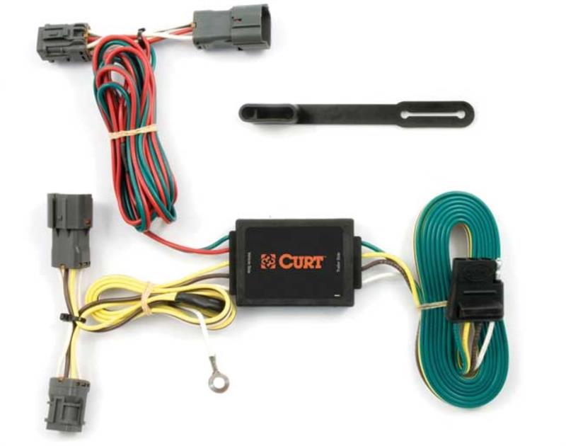 Curt 55528 T Connector With 4-Way Flat Trailer Connector