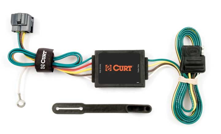 Curt 55529 T Connector With 4-Way Flat Trailer Connector