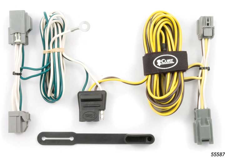 Curt 55587 T Connector With 4-Way Flat Trailer Connector