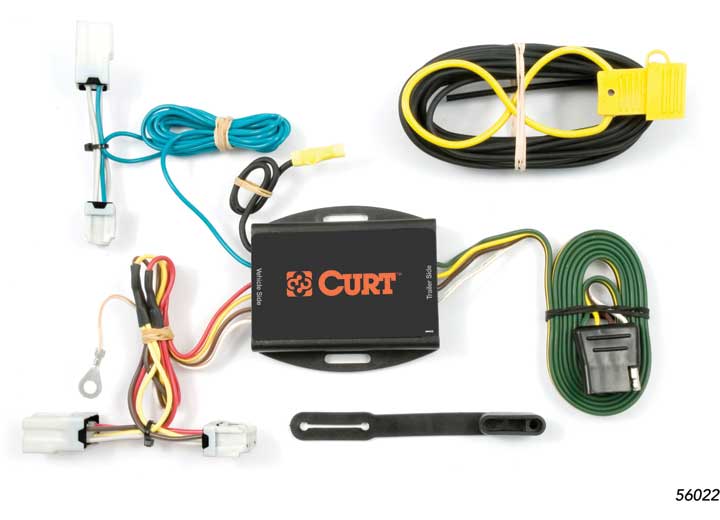 Curt 56022 T Connector With 4-Way Flat Trailer Connector