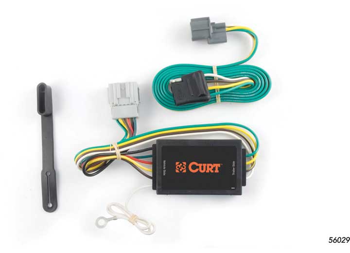 Curt 56029 T Connector With 4-Way Flat Trailer Connector