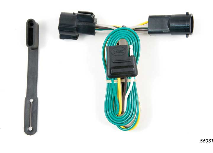 Curt 56031 T Connector With 4-Way Flat Trailer Connector Dual Socket