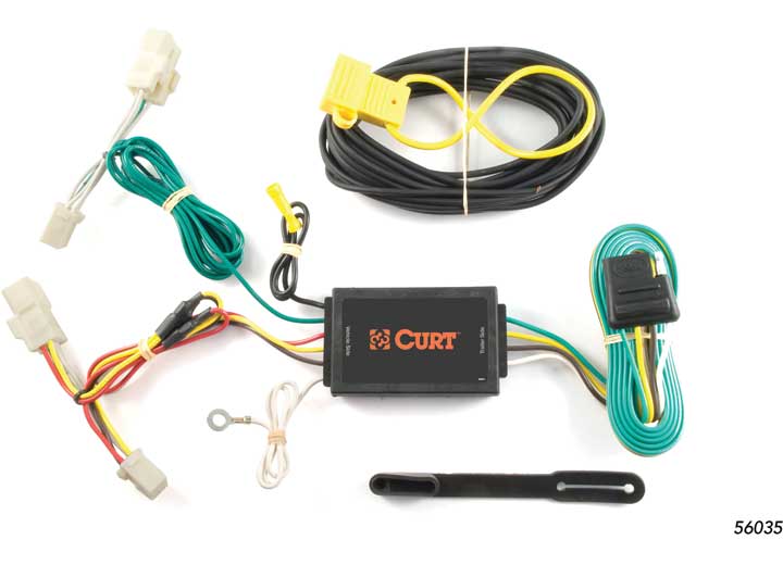 Curt 56035 T Connector With 4-Way Flat Trailer Connector