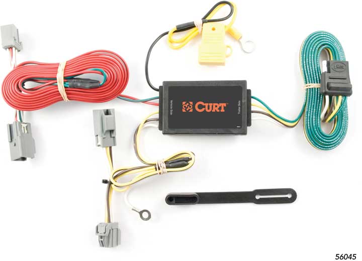 Curt 56045 T Connector With 4-Way Flat Trailer Connector