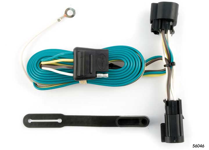 Curt 56046 T Connector With 4-Way Flat Trailer Connector