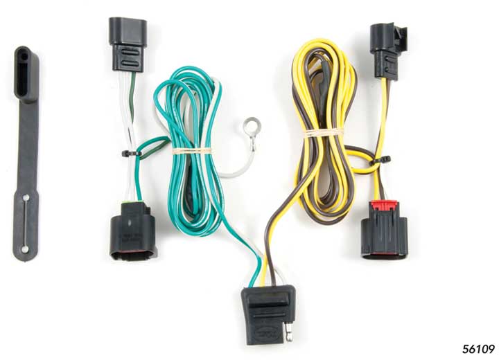 Curt 56109 T Connector With 4-Way Flat Trailer Connector