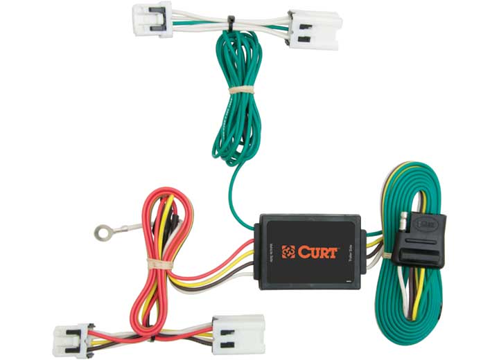 Curt 56124 T Connector With 4-Way Flat Trailer Connector