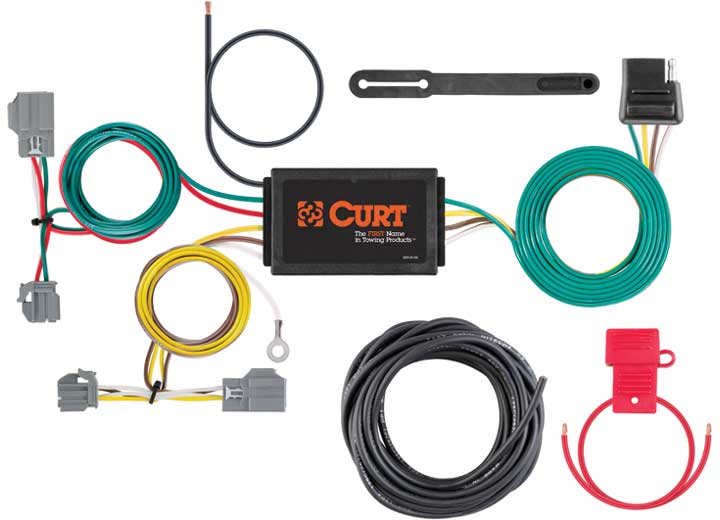 Curt 56138 T Connector With 4-Way Flat Trailer Connector