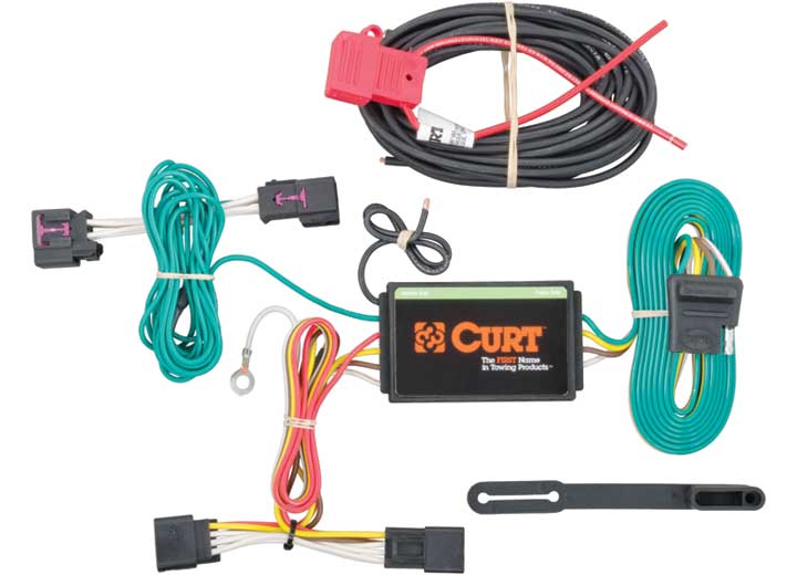 Curt 56214  T Connector With 4-Way Flat Trailer Connector