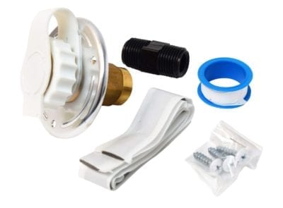 Valterra Fresh Water Inlet Flush Mount 1/2" FPT 2-3/4" Flange Check Valve