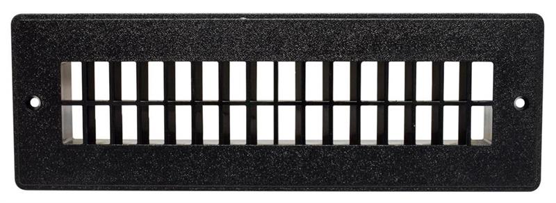 Valterra Floor Grille 2 1/4'" x 10" Heating/ Cooling Register Black