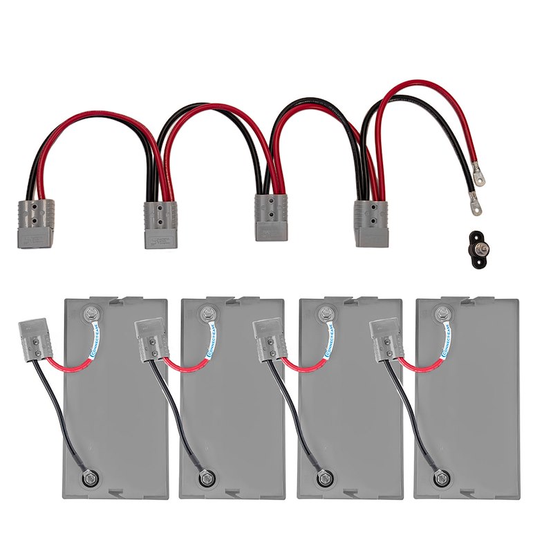 Connect-Ease Clamper 412 Allows Connecting Four 12 Volt Batteries In Parallel