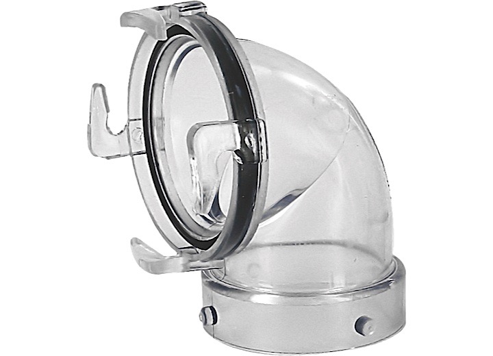 Valterra  T1023 Clear 90 Deg. Bayonet Hose Adapter